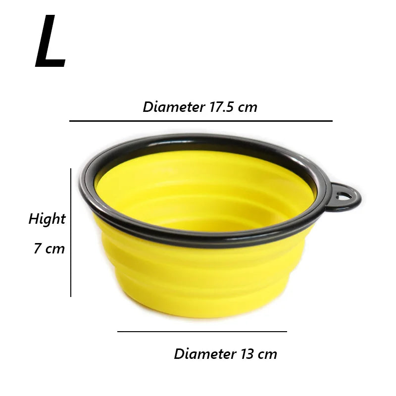 Foldable Puppy Big Dog Travel Bowls for Dogs Cats Safety Pet Cat Drinking Bottle Dog Water Food Bowl Pets Feeder Cat Accessories