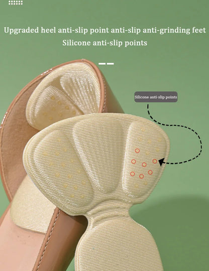 T-Shaped Heel Protectors Stickers Womens Shoes Heel Cushion Foot Care Products Non Slip Shoe Pads High Heels Half Shoe Inserts