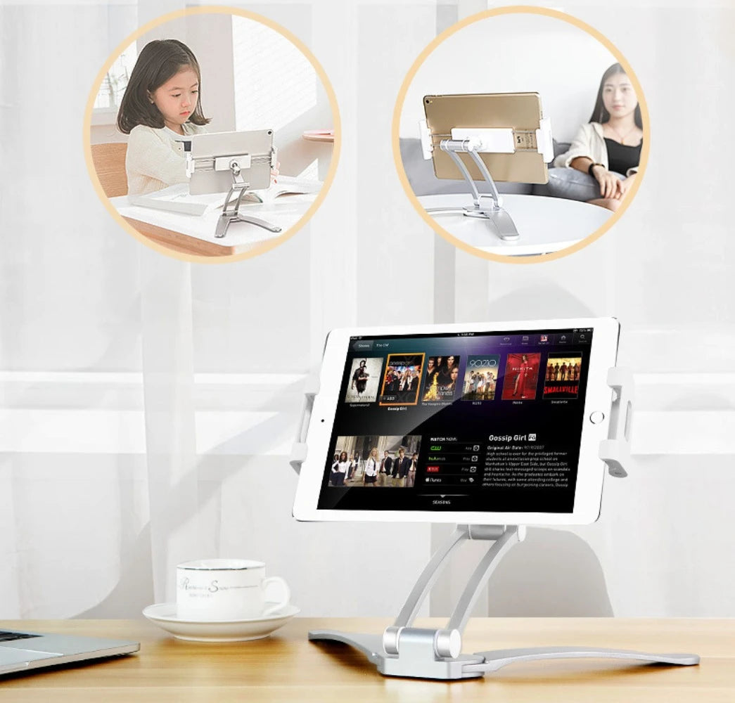 Kitchen Tablet Stand 360 Portable 6 To 12.9 Inch Universal Tablet Stand & Phone Holder for Wall Desktop Tablet Mount