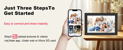 WiFi Digital Photo Frame 10.1 Inch 32GB Smart Digital Picture Frame with 1280x800 IPS HD Touch Screen Digital Frame Gift