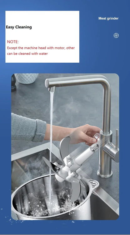 Houselin Food Processors, Meat Grinder & Food Chopper Electric Vegetable Chopper for Meat/fish/Vegetable/Baby Food