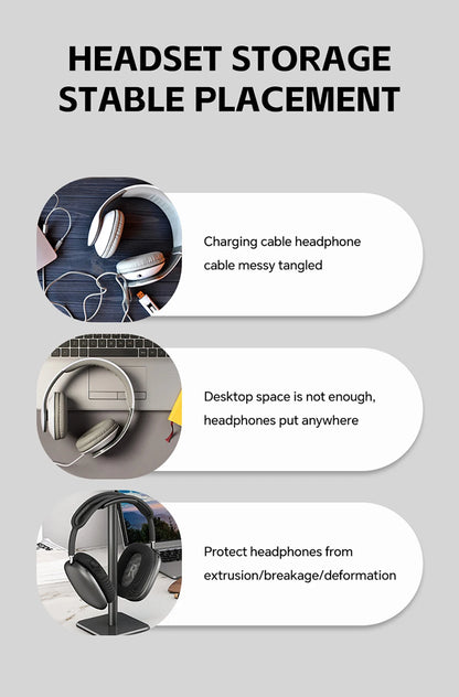 Headset Holder Creative Hanging Headset Stand Headset Holder Computer Multifunctional Bracket Black Bracket