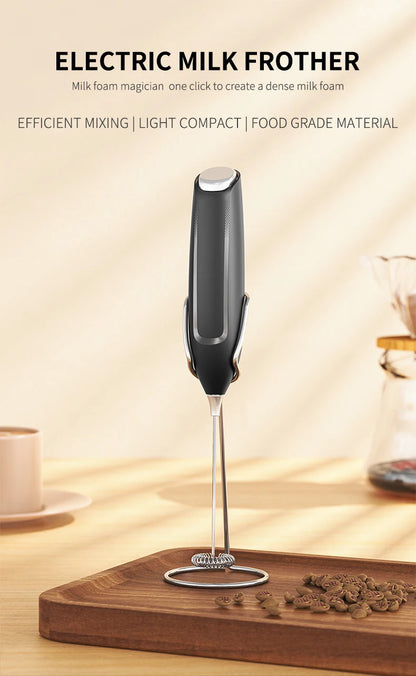 LimiKT Electric Milk Frother Ultra-Fast Handheld Beverage Blender for Coffee, Smoothies, Matcha and Coffee Creamer