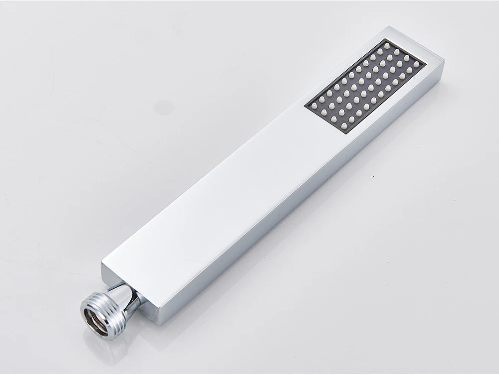 Brass Hand Held Shower Head Black Golden Handshower Head 100% Copper Head Faucet Accessory Single Function Shower Head