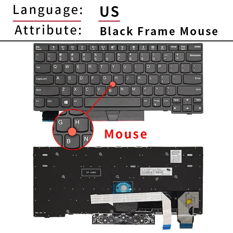 US Laptop keyboard For Lenovo ThinkPad X240 X240S X230S X250S X270 X260S X13 L13 X280 A285 X390 X395 Notebook English keyboard