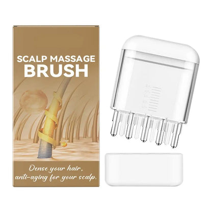 Hair Growth Oil Applicator Comb Scalp Massager Applicator Hair Root Massage Medicine Comb Hexagon Head Oil Roller Hair Care Tool