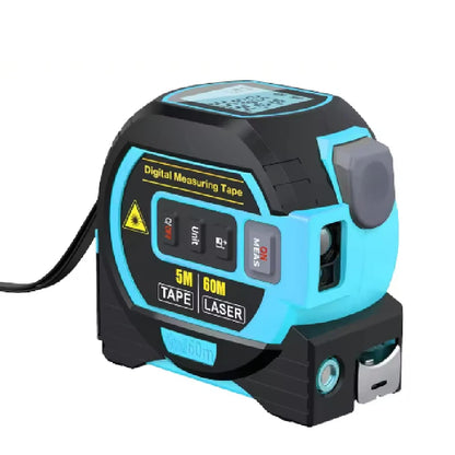 Laser Tape Measure 3 In 1 Digital Tape Measure High Precision Laser Rangefinder Steel Tape Measure