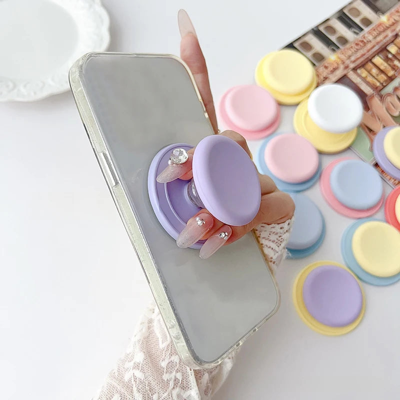 Magnetic Phone Grip Tok Folding Phone Stand Desktop Magsafe Phone Socket Solid Color Bracket INS Phone Holder