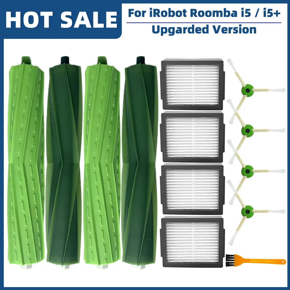 Compatible For iRobot Roomba i5 / i5+ Plus / i5152 Robot Vacuum Spare Parts Accessories Main Side Brush Hepa Filter Dust Bag