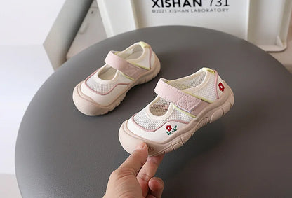Kids mesh sneaker Anti-slip Sandal Toddler Boy Sports Shoe Girl Children Breathable Beach Sandal Soft Bottom sports casual Shoes