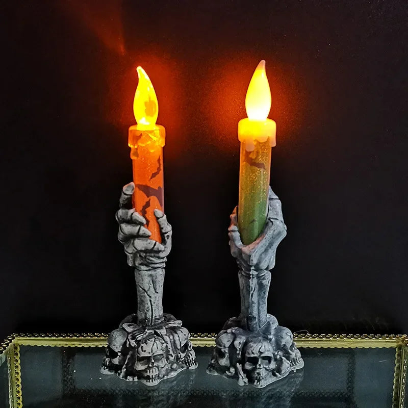 Skeleton Ghost Party Candle Pumpkin Party Haunted House Happy Party Home Decoration