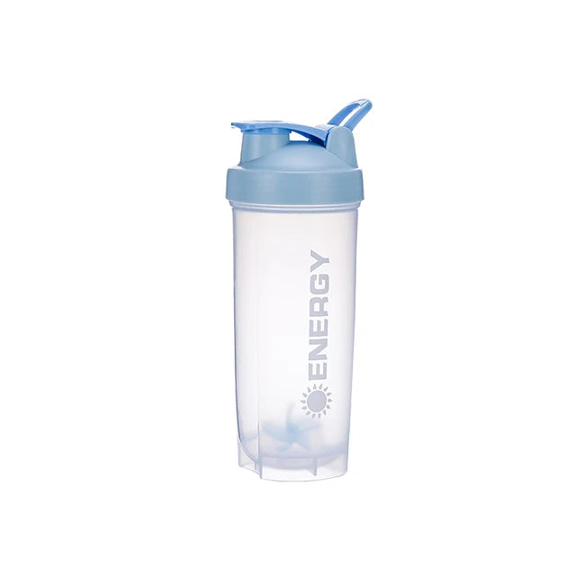 Portable Shaker Bottle with Stirring Ball, Perfect for Protein Shakes and Pre-Workout, Water Bottles without BPA, 500 ml, 700ml