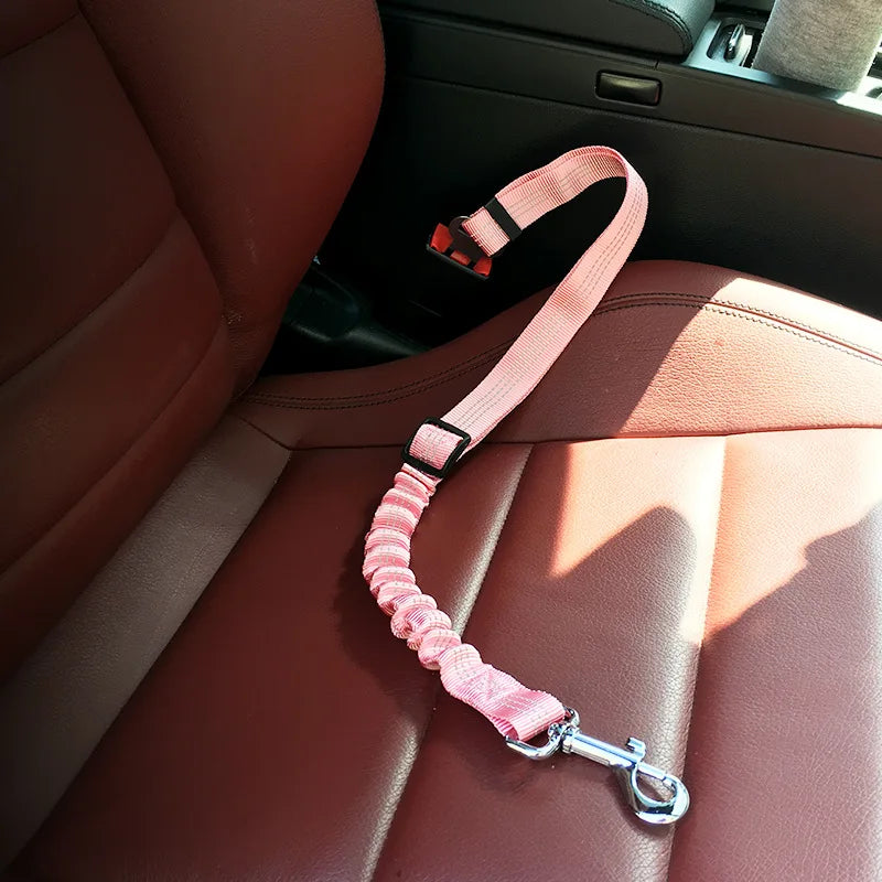 Adjustable Vehicle Seat Belt Pet Supplies Harness, Safe Lever Traction Collar for Dog and Cat Car Safety