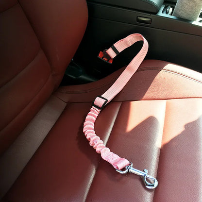 Adjustable Vehicle Seat Belt Pet Supplies Harness, Safe Lever Traction Collar for Dog and Cat Car Safety
