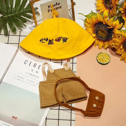 1set Clothes Suit Exquisite Soft Knitted Sweater DIY Accessories For 30cm Kawaii Yellow Duck Lalafanfan Plush Toys Stuffed Dolls