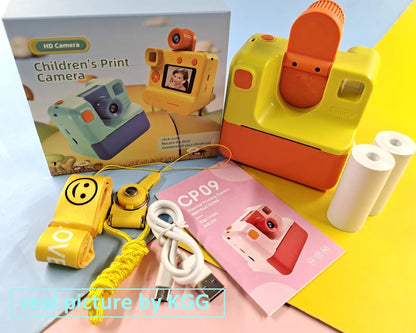 Kids Instant Camera Print Camera For Children Camera 1080P HD Digital Camera Photo Paper Child Toy Camera For Christmas Gift