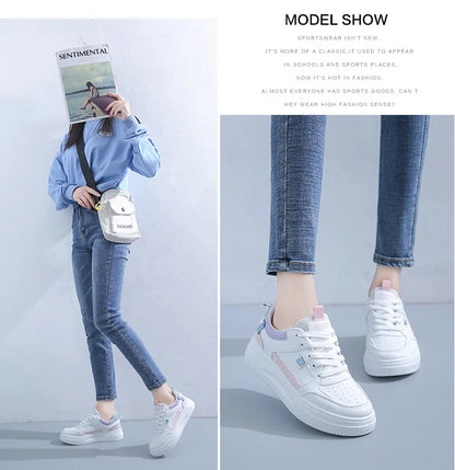Fashion Women's Sneakers Platform Sports Shoes White running Sneakers Chunky Sneakers Shoes Tennis Female Basket