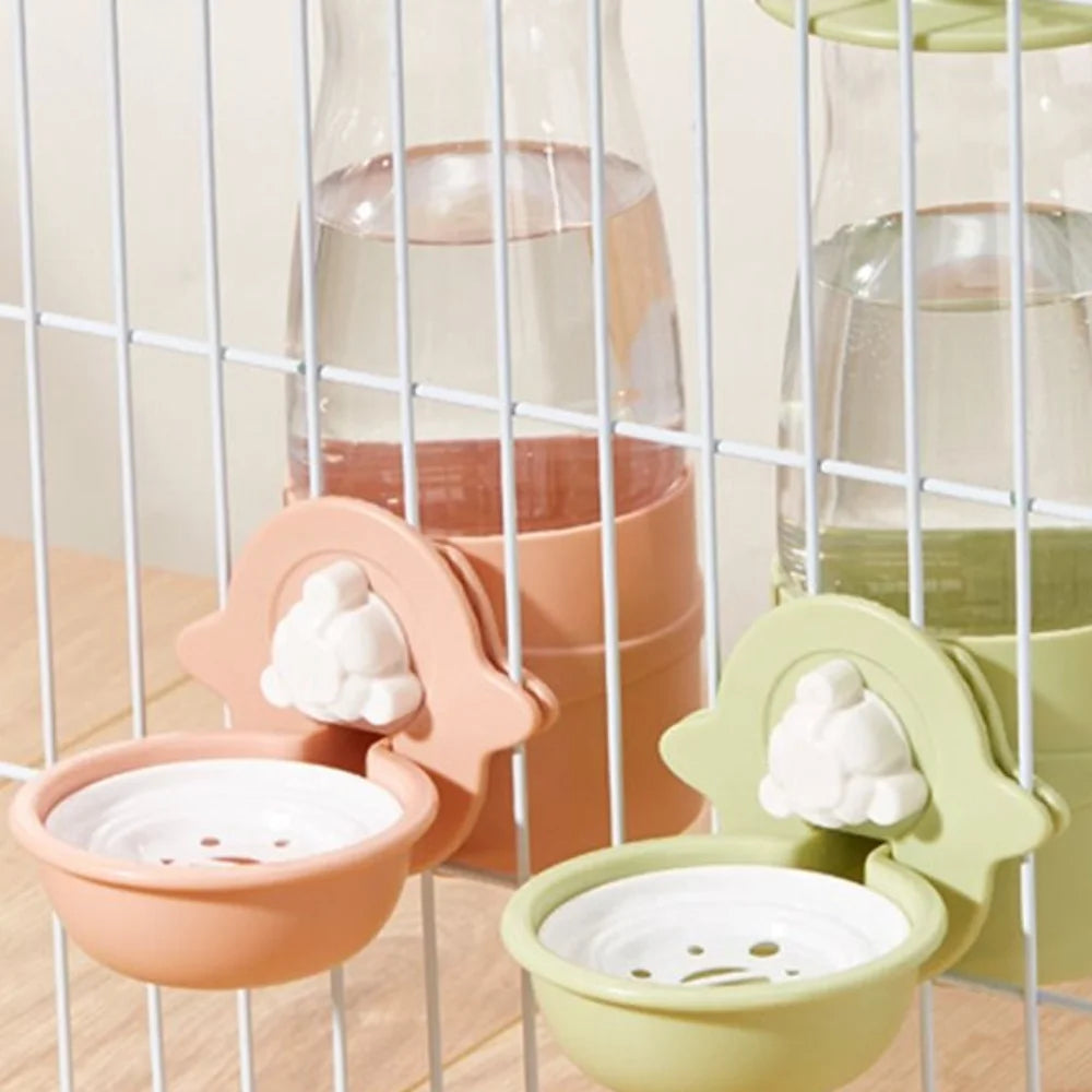 Leakproof Pet Water Dispenser 600ml Anti-Splash Automatic Water Feeder No Spill Hanging Design Drinking Fountain
