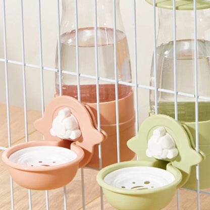 Leakproof Pet Water Dispenser 600ml Anti-Splash Automatic Water Feeder No Spill Hanging Design Drinking Fountain