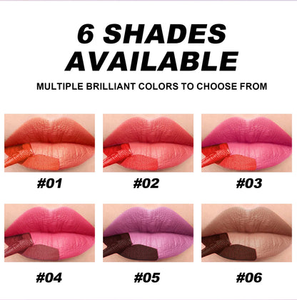 Handaiyan Lip Gloss Longlasting Lip Liner Brown Lipstick Liquid Matte Waterproof Lipgloss Lip Stain Tint Glaze Makeup