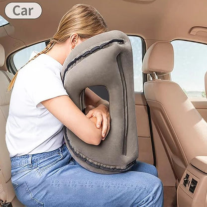 Inflatable Travel Neck Air Pillow Headrest Support Cushion Soft Sleep Pillows for Airplane Sleeping Car Train Office Home 바디필로우