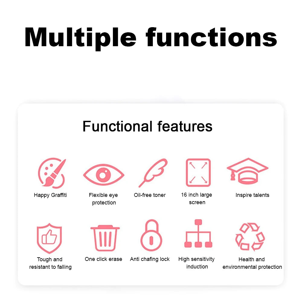 16" / 20" Lcd Writing Tablet / Drawing Tablet / Drawing Board Smart Erasable Graphics Tablet Drawing Writing Pad  Children toys