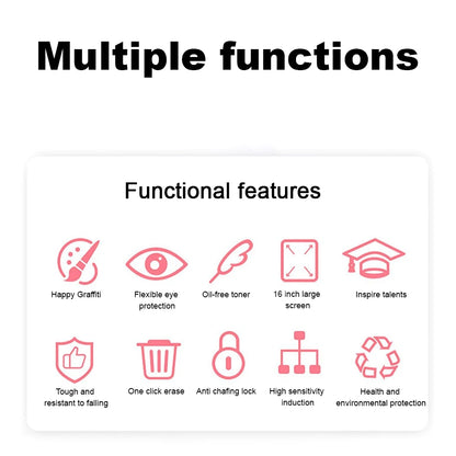 16" / 20" Lcd Writing Tablet / Drawing Tablet / Drawing Board Smart Erasable Graphics Tablet Drawing Writing Pad  Children toys