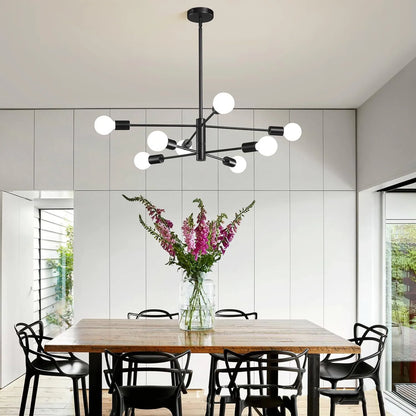 Decorative Living Room Chandelier Light 6/8/10/12 Lamps Heads Modern E27 Ceiling Chandelier Dining Room Bedroom Chandelier Lamp