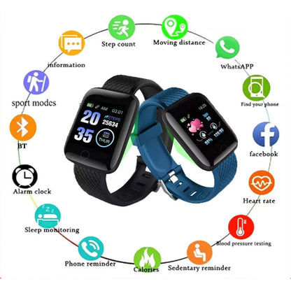 GPS Fitness Heart Rate Monitor Activity Tracker Waterproof Sleep Tracker Sport Bracelet Pedometer Step Calories Kids Smart Watch