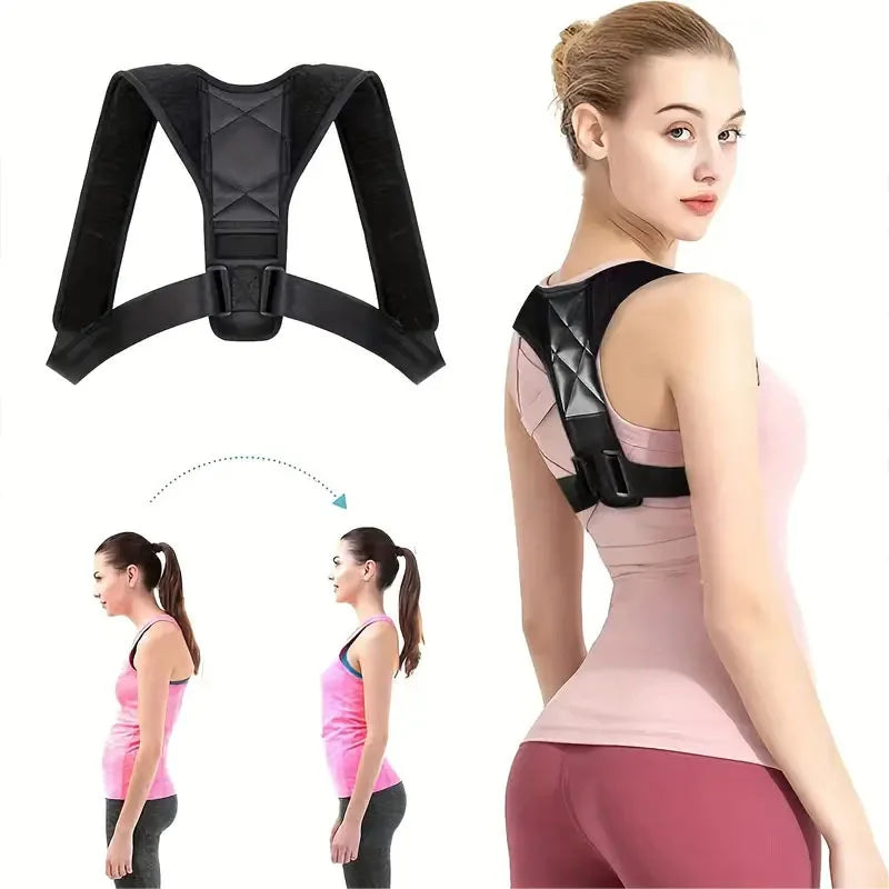 Invisible Posture Corrector for Back - Breathable Anti Hunchback Brace Adjustable Clavicle Support, Comfort for Office