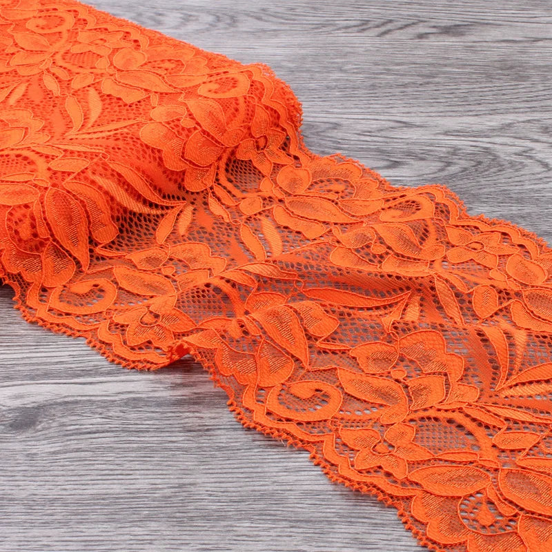 15cm Wide Lace Fabric Elastic Lace Ribbon 1meter DIY Apparel Sewing Handmade Crafts Lace Tape
