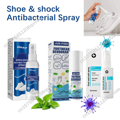 Perfume Foot Shoe Odor Deodorant Odor Removal Spray Foot Artifact Footwear And Socks Anti-Sweat Spray Remove Bad Smell Foot Care