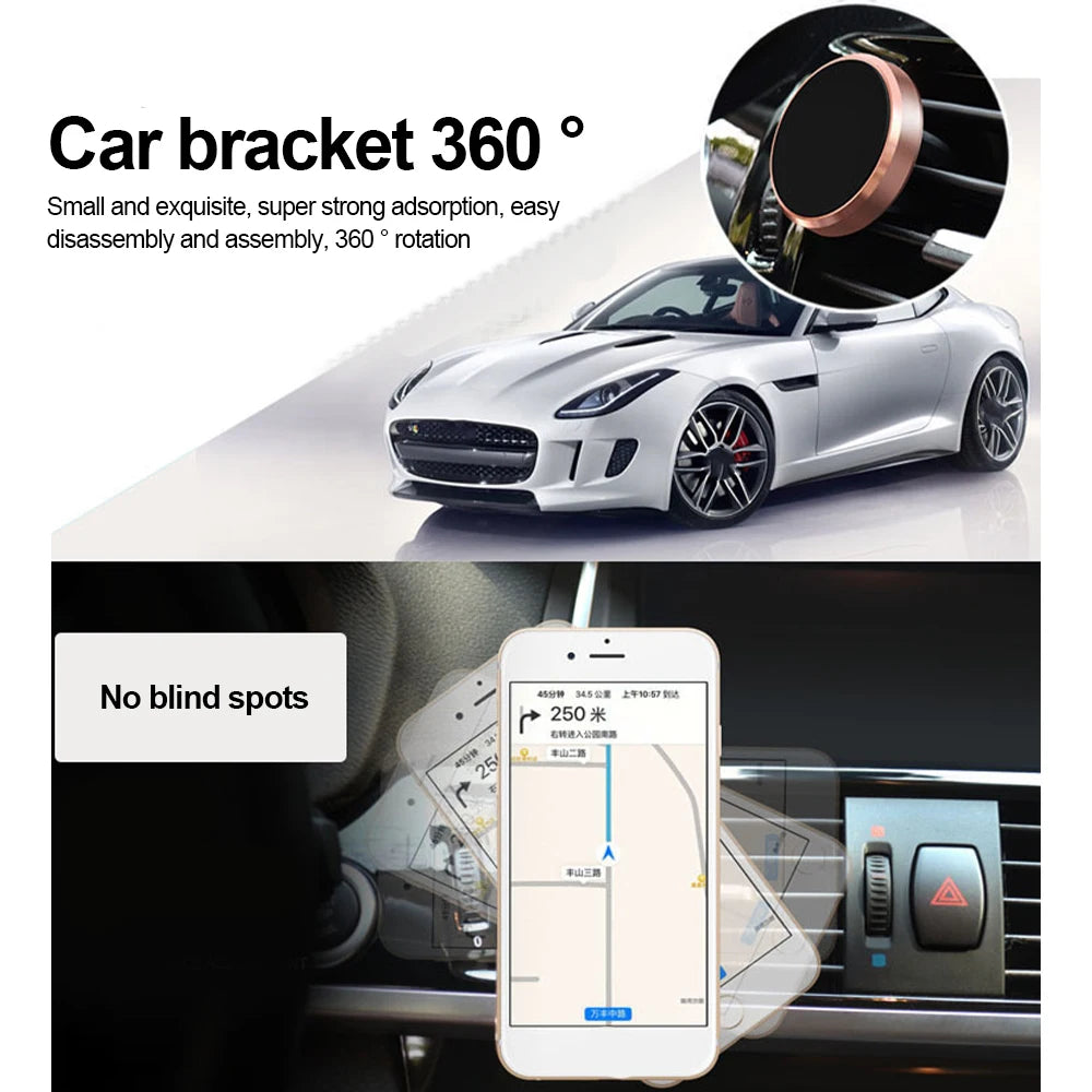 Magnetic Car Phone Holder Air Vent Mount Universal Mobile Smartphone Stand Bracket Magnet Support Cell Holder For Phone In Car
