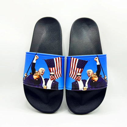 Trump Slippers Living Room Slippers for Men Original Brands Shoes Male Shoes Sneakers Comfortable Man Sandal Adult Men's Sandal