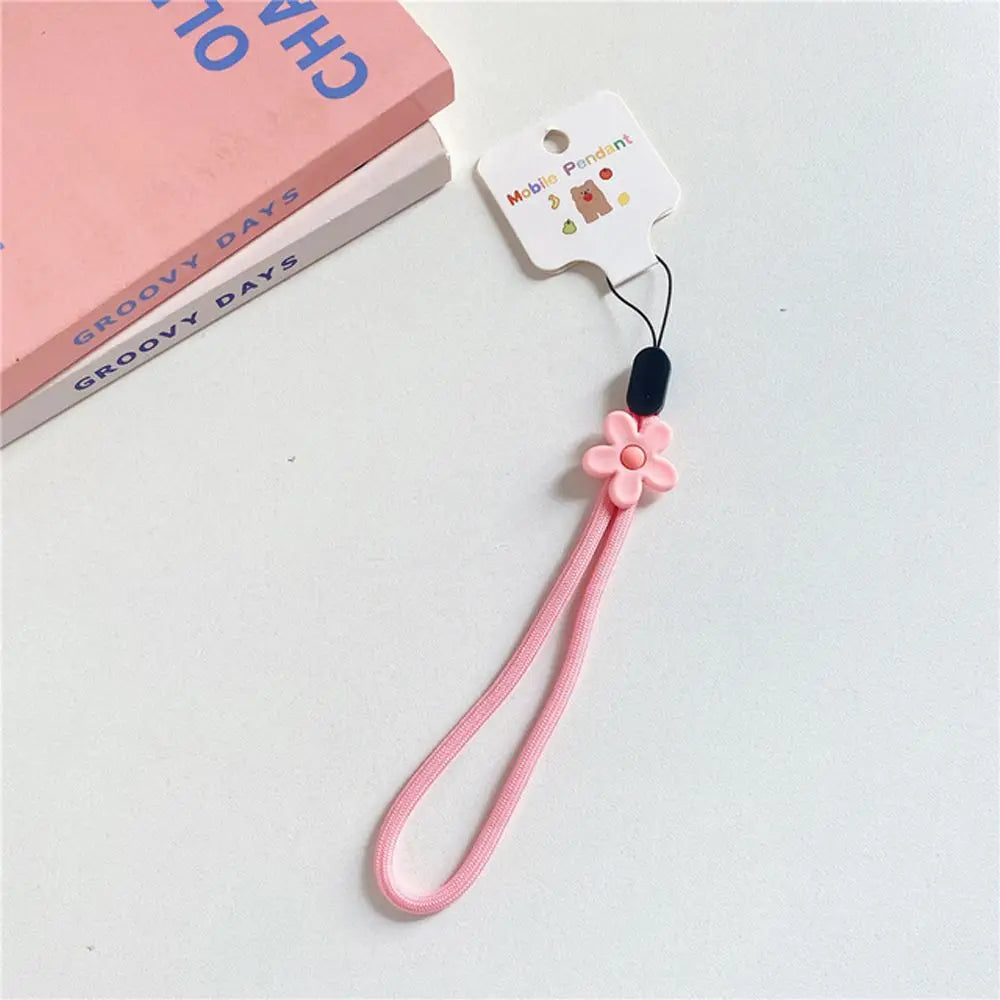 Strap Phone Charms Keys Short Rope Hanging Rope Flowers Phone Strap Phone Hanging Rope Mobile Phone Lanyard Wrist Hand Lanyard