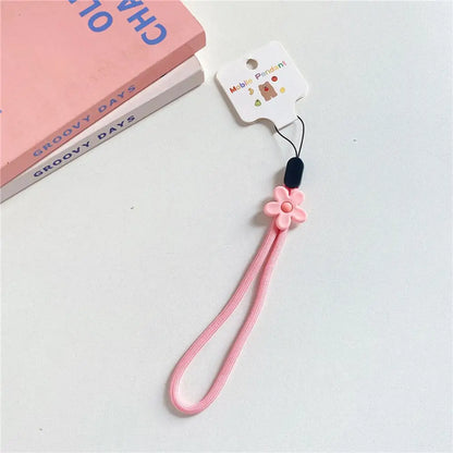 Strap Phone Charms Keys Short Rope Hanging Rope Flowers Phone Strap Phone Hanging Rope Mobile Phone Lanyard Wrist Hand Lanyard