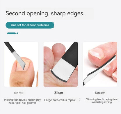 Pedicure Knife Set Of Callus Nail Trimming Tools To Remove Dead Skin Scraper Home Repair Foot Nail Groove Artifacts