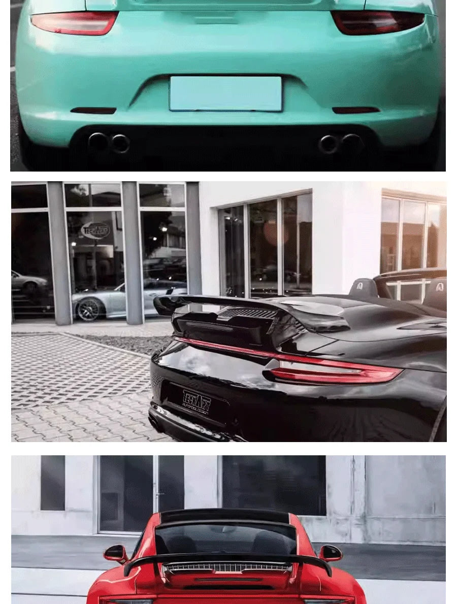 Carbon Fiber Techart Style Car Rear Trunk Spoiler Rear Wing Tail Wing Parts For Porsche 911 991.1 991.2 Upgrade Body kit