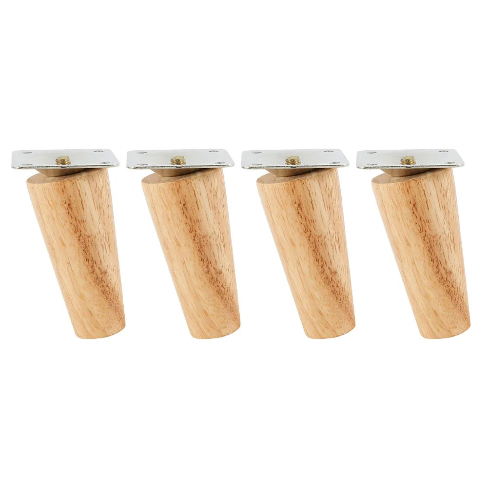 4PCS Sofa Leg Furniture Leg Screw Solid Wood Leg Wooden Table Cabinet Leg Furniture Parts Home Floor Protector