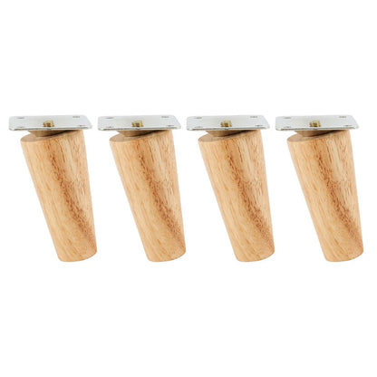 4PCS Sofa Leg Furniture Leg Screw Solid Wood Leg Wooden Table Cabinet Leg Furniture Parts Home Floor Protector