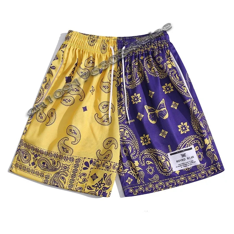 Summer New Men's and Women's Fashionable Beach Sports Shorts Mesh Sports Quick Drying Sweat Absorbing Sports Shorts