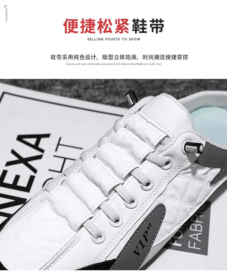Half Slipper for Men Classic Summer Casual Shoes Men's Flat Shoe Slippers Concise Men Sneakers