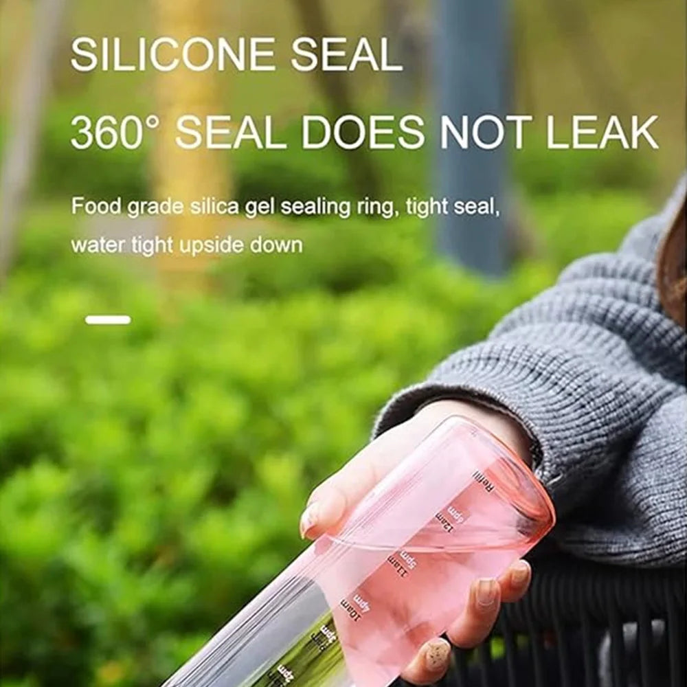 Sports Water Bottle New Simple Water Cup Portable Water Container Outdoor Travel Fitness Sports Gym Bottle Milk Juice Bottle