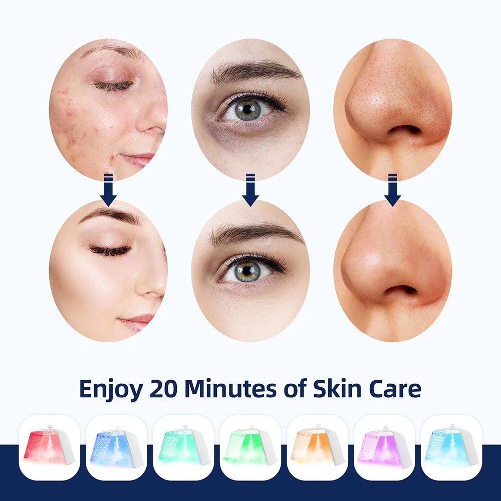 Electric Photon Facial Beauty Machine Nano Spray Hydration Skin Rejuvenation Body Care Tool