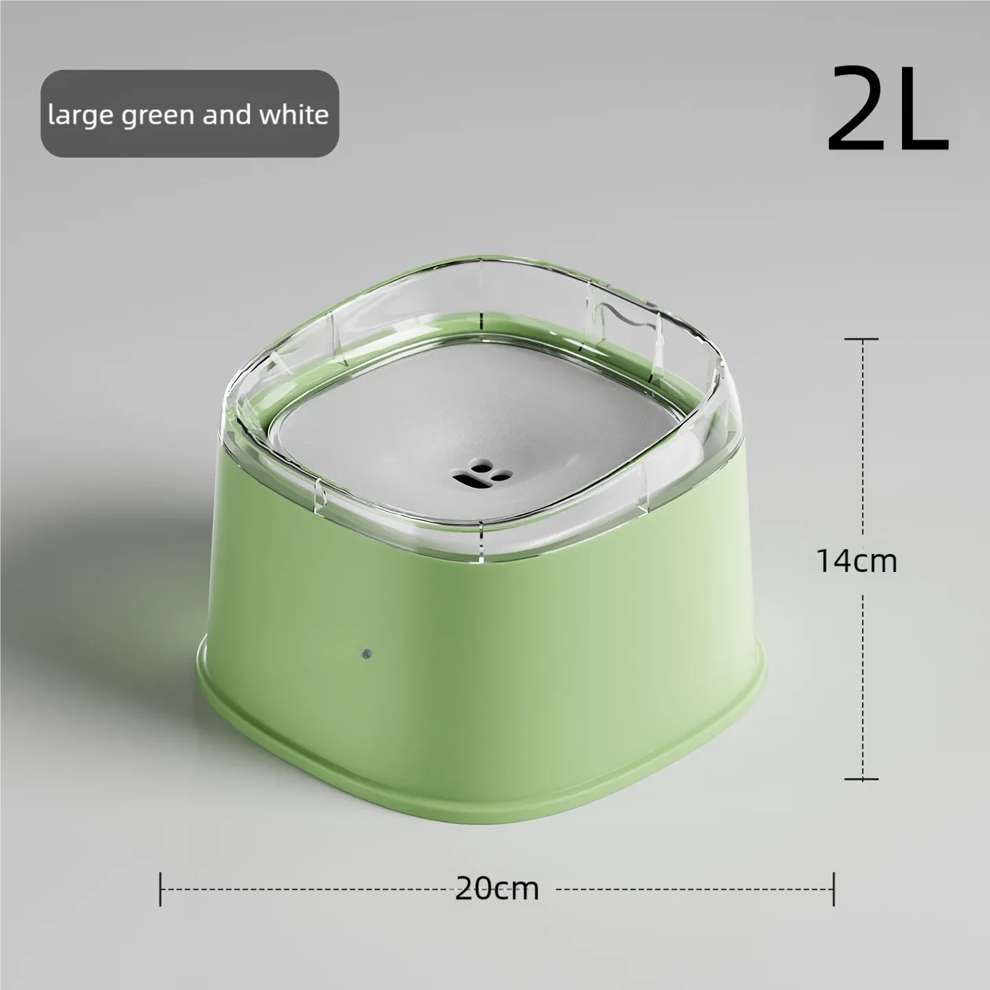 Spill Proof Water Bowl for Dogs Slow Drinking Bowl for Messy Drinkers 2000ml Large Capacity Pet Puppy Kitten Drinking Dispenser