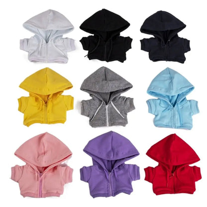 New 20cm Cotton Doll Cloth Fashion Multistyles Hoodie Clothes Cute Mini High Quality Casual Wears Clothes Accessories