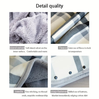 1pc Wearable Blankets Shawl Blanket Flannel Lazy Casual Office Blanket 1pc Wearable Blankets Shawl Blanket Flannel Lazy Casual O