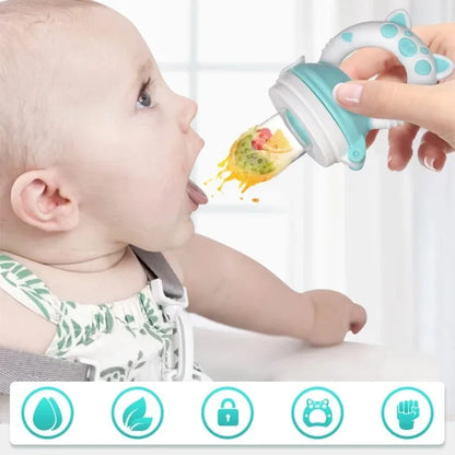Silicone Fresh Food Nipple Baby Feeder Kids boy girl Fruit Nipples Feeding Safe Infant Baby Supplies Nipple soother Bottles