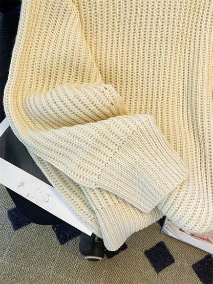 Syiwidii Oversized Sweaters for Women Knit Pullover Spring Autumn Winter Long Sleeve Causal Fashion Elegant Ladies Loose Jumpers