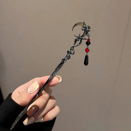 Fashion Women Hair Accessory Unique Design Alloy Hair Stick Suitable Daily Gathering Paired Niche Jewelry Hair Clips Hair Needle